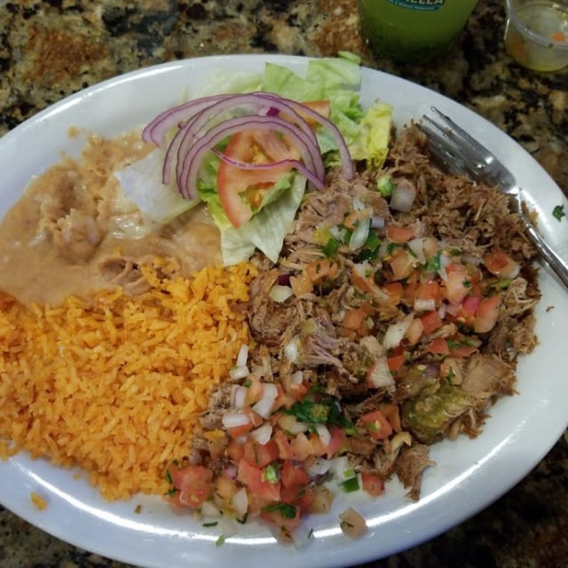 Carnitas Plate.